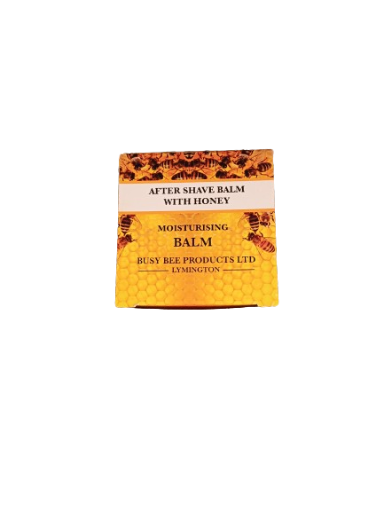Aftershave balm with honey.
Mens handmade bees wax aftershave balm with honey in a recycable metal tin. Sustainable. In cardboard gift box.