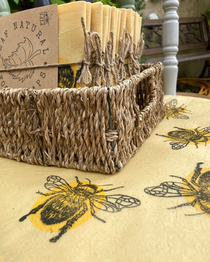 Beeswax Bread Pouch/ Large .