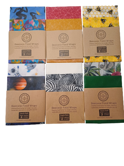Lunch Pack Bees Wax Wraps