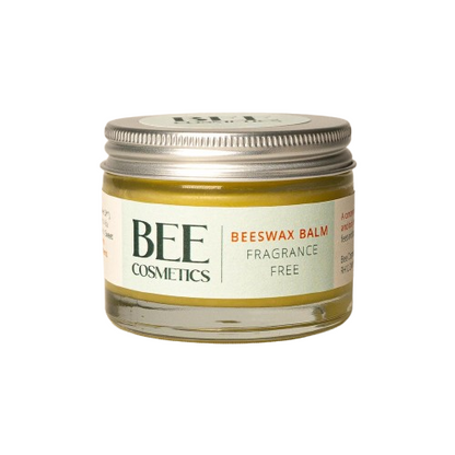 Bee Cosmetics beeswax balm jar on a white background