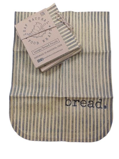 Beeswax Bread Pouch/ Large .